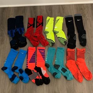 Nike Elite Crew Socks Lot - 8 Pairs